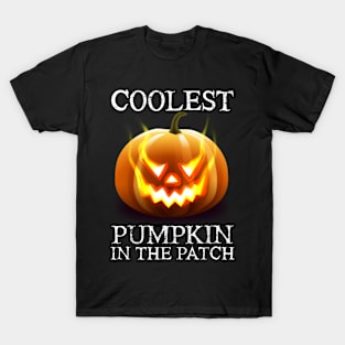 Coolest Pumpkin In The Patch Toddler Kids Boys Halloween T-Shirt